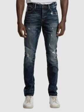 PRPS MID-RISE SKINNY JEANS STRETCH DENIM DESTROYED SPRING 2015 COLLECTION sz 31